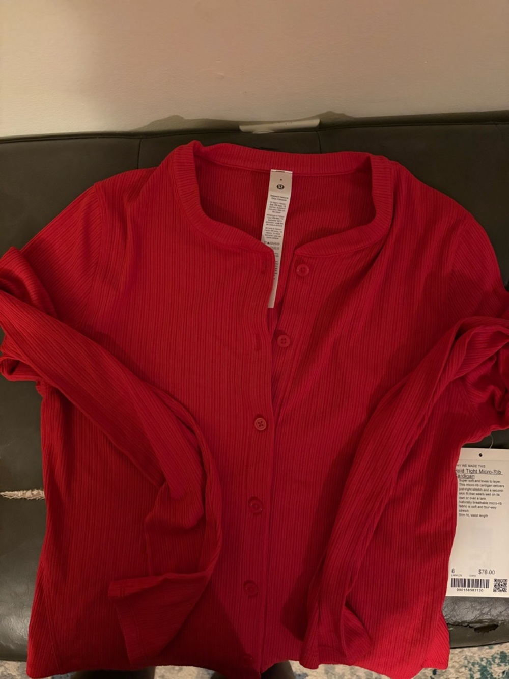 Lululemon Athletica Hold Tight Micro-Rib Cardigan